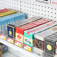 Point Pusher Store Acrylique Auto Push Tobacco Case Supermarché Détail Fumée Affichage Distributeur Cigarette Étagère Pusher