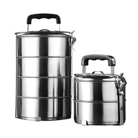 Ensemble de boîtes à lunch indiennes personnalisées en acier inoxydable, 2 compartiments, empilables, écologiques, boîtes à bento pour le déjeuner, micro-ondables, en métal