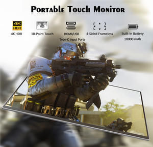 จอภาพพกพา 4K แบบสัมผัส ขนาด 15.6 นิ้ว รองรับการสัมผัส 10 จุด ความละเอียด UHD พร้อมพอร์ต <span class=keywords><strong>USB</strong></span>-<span class=keywords><strong>C</strong></span> คู่ในตัว ขอบจอบางเฉียบ สำหรับเชื่อมต่อกับแล็ปท็อป รองรับ Type-<span class=keywords><strong>C</strong></span> HD - Product Image 2
