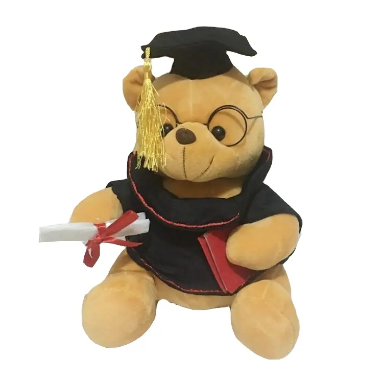 LOGO aziendale personalizzato peluche bambola giocattolo farcito orsacchiotto regalo commemorativo occhiali carino graduazione orso