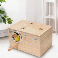 Nichoir suspendu en bois pour perroquets, nid chaud pour petits et moyens oiseaux, accessoires de cage