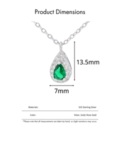 Di alta qualità moda di lusso AAA zircone gioielli da sposa goccia d'acqua di cristallo zircone ciondoli per collana di dichiarazione delle donne - Product Image 5