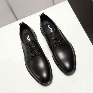Zapatos de Cuero con Cordones y Punta Cuadrada para Hombre, de Diseño de Lujo, Venta al Por Mayor de Fábrica, Formales para Negocios, Ligeros, Transpirables, para Fiestas y Eventos - Product Image 3