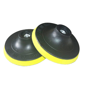 Platorello Flessibile in Gomma da 4 Pollici (100mm) con Filettatura M14, Spessore 25mm, Durezza Media, Nero, OEM, per Lucidatura Granito/Marmo - Product Image 2