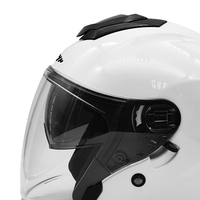 Usine Vente Chaude Léger Personnalité Moto Vélo Double Visière Abs Modulaire Demi Visage Moto Casque