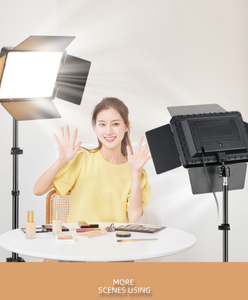 Lumière de studio portable fiable en alliage d'aluminium 150W avec température de couleur réglable pour la vidéographie - Product Image 3