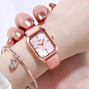 นาฬิกาข้อมือผู้หญิงแฟชั่นขายส่ง ดีไซน์ทันสมัย เรียบง่าย สไตล์ลำลอง พร้อมปฏิทิน นาฬิกาควอตซ์กันน้ำ - Product Image 4