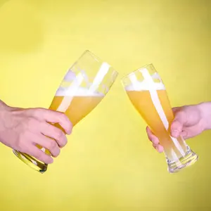 ギフト飲用ビールグラスパイント500mlビールマグカスタムロゴガラスビールカップ壊れない
