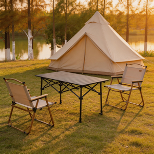 Navyice CTS1915 Aluminum Roll <b>Table</b> Height Adjustable All Terrain Folding <b>Camping</b> <b>Table</b> 75kg Load FCL Bulk Wholesale - Product Image 1