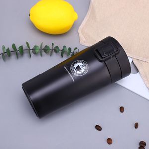 Mug Kopi Stainless Steel Portabel 380ml dengan Tutup, Botol Air, dan Gelas Smoothie/Jus untuk Anak-anak - Product Image 4