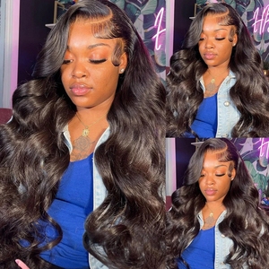 Perruque sans colle de cheveux humains naturels, perruques Body Wave de cheveux vietnamiens bruts avec devant en dentelle HD pour femmes noires, vente en gros - Product Image 4