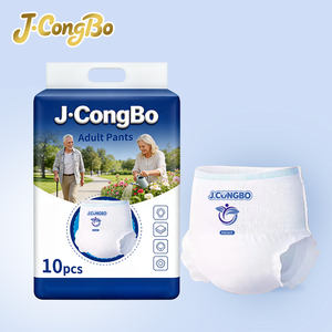 J.CongBo Ücretsiz Numune Fabrika Markası Toptan Özel OEM Üniseks Süper Emici Yan Sızıntı Önleyici Yetişkin Bezi Tek Kullanımlık - Product Image 1