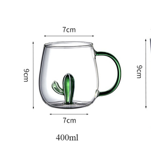 Tazza di vetro con manico in vetro a strato singolo tazza di vetro per bevande a base di succo per uso domestico - Product Image 6
