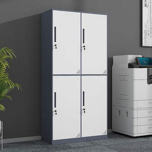 Casier en acier rectangulaire à 5 niveaux, type autoportant, organisateur de vêtements à pousser et tirer avec serrure MB-52986 - Product Image 4