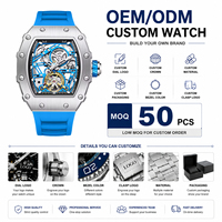 Montres automatiques mécaniques de luxe pour hommes Onola 3854 en stock, 1 pièce, logo personnalisé, 50 pièces, fabricant d'usine OEM ODM