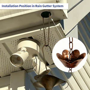 نظام تصريف المياه من السقف، سلسلة مطر من الألومنيوم - Product Image 3