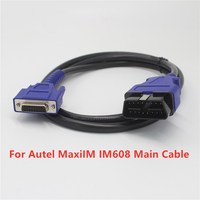 Para MaxiIM IM608, Programador de Llaves IMMO Avanzado, Lector de Códigos, Interfaz OBD2, Cable Principal para Automóvil de 12-24 V, Diagnóstico de Vehículos de 1 Año