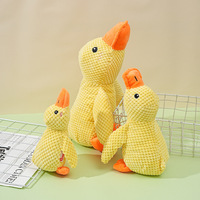 Jouet à mâcher pour chien en peluche personnalisé avec logo en gros, design canard