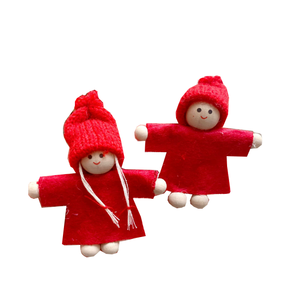 Bambola da elfo appesa, bambola da Goblin con testa <span class=keywords><strong>in</strong></span> legno di natale, bambola decorativa gnomo di natale - Product Image 3