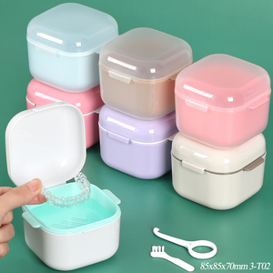 Estuche Cuadrado SUNSHING para Guardar Dentaduras Postizas, a Prueba de Fugas, para Viajes, Contenedor para Prótesis Dentales - Product Image 3