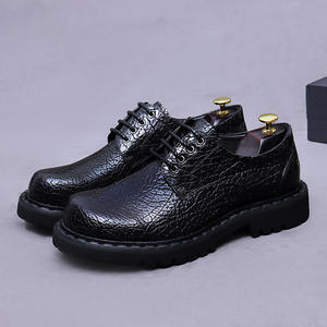 Zapatos de vestir y Oxfords de cuero para hombre, estilo ejecutivo de lujo con diseño envejecido, zapatos de boda para caballero, hechos a mano. - Product Image 3