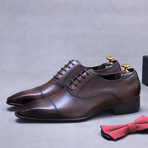 Nuevos Zapatos Oxford de Cuero para Hombre, Estilo Británico Casual de Lujo, Hechos a Mano, Transpirables, Antideslizantes, Ideales para Bodas y Eventos Profesionales - Product Image 1