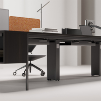 Postes de travail de bureau à zone de travail ouverte de haute qualité Table de bureau d'ordinateur 2/4/6 places