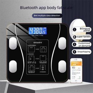 Hoge Nauwkeurigheid Voor Bluetooth Body Fat <span class=keywords><strong>Scale</strong></span> Sensor Technologie 180Kg Capaciteit Fitness Tracking Home Badkamer Gewicht Meetinstrument