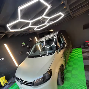 Luces LED hexagonales superventas E-top, kit LED hexagonal <span class=keywords><strong>de</strong></span> 5 rejillas, <span class=keywords><strong>luz</strong></span> <span class=keywords><strong>de</strong></span> detalle <span class=keywords><strong>para</strong></span> garaje - Product Image 4