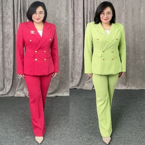 Nouvelle Arrivée Grande Taille Costume Pantalon Formel de Haute Qualité pour Femme, Robes d'Église Élégantes, Ensemble Deux Pièces pour le Bureau - Product Image 1