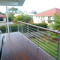 Offre Spéciale : Barrière en Acier Inoxydable 304/316, Barre Horizontale Solide pour Balustrade Extérieure d'Escalier, Balcon et Patio