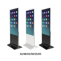 Kiosco Publicitario Personalizado de 32, 43, 50, 55 y 65 Pulgadas, Señalización Digital, Soporte de Piso, Kiosco con Pantalla Táctil Todo en Uno, Panel PC