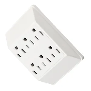 Home Smart Electrical Plug with Socket USA 6 Outlet Rotating Power Socket Strip