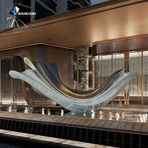 Sculptures décoratives d'extérieur écologiques inspirées des vagues abstraites modernes, moulées avec précision, magnifiques, fluides, <span class=keywords><strong>en</strong></span> résine de dessin animé anime - Product Image 4