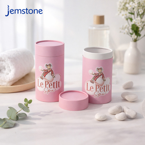 Custom Logo Kraft Cardboard Loose Powder Cylinder Tube Packaging UV Printing Biodegradable Skincare Cream <b>Paper</b> Tube Packaging - Product Image 2