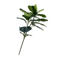 Grand arbre artificiel Ficus lyrata en plastique léger, feuilles très réalistes, pour décoration de mariage et de Pâques, usage intérieur