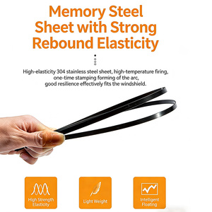 ใบปัดน้ำฝนคุณภาพสูงแบบไร้โครง ยางธรรมชาติ สำหรับรถยนต์ ใช้ได้ทุกฤดู เหมาะสำหรับรถยนต์ฮอนด้า - Product Image 2