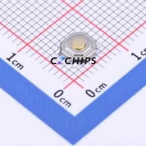 TSC005B1516A Tactile Switch SMD-4P,5.2x5.2mm Switch Round Button 1.6N Vertical Mount 5.2mm - Product Image 1