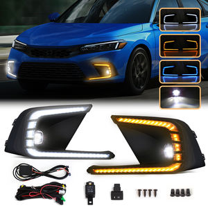 Luz Antiniebla LED con DRL para Automóvil, Luz <span class=keywords><strong>de</strong></span> Circulación Diurna LED para Honda Civic 2021 2022 2023 2024 2025, Accesorios para Automóvil - Product Image 2