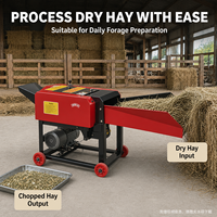Nouvelle machine à ensilage multifonctionnelle électrique mobile pour la coupe de la paille et le hachage de l'herbe, pour élevages avicoles, haute productivité 5