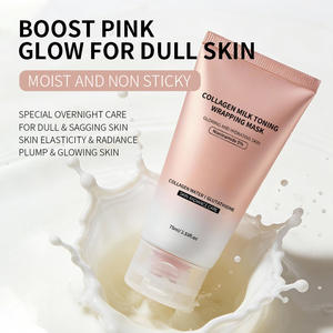 Masques en feuille tonifiants au collagène et à la vitamine C, hydratants, liftants, peel-off profond au bio-collagène pour usage nocturne - Product Image 2