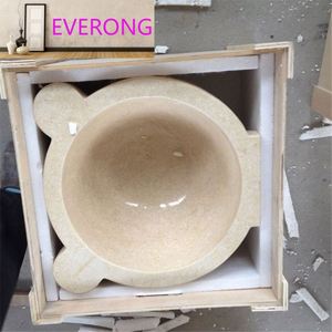 Giallo Beige marmo Kurna lavello <span class=keywords><strong>turco</strong></span> Hammam marmo Sauna Wash Kurna bacini per <span class=keywords><strong>il</strong></span> <span class=keywords><strong>bagno</strong></span> - Product Image 3