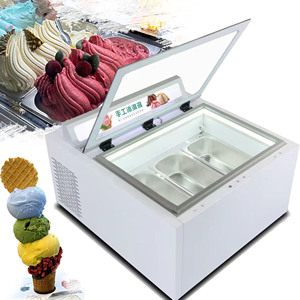 Thiết kế mới tùy chỉnh Ice Cream hiển thị <span class=keywords><strong>Showcase</strong></span> với tủ đông <span class=keywords><strong>Gelato</strong></span> Hiển thị nội để bán - Product Image 1
