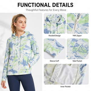 Chaqueta Deportiva de Lana para Mujer, Manga Larga, con Cierre, Logotipo Personalizado, Premium, Cálida, Suave, Transpirable, para Correr, Senderismo y Actividades al Aire Libre - Product Image 3