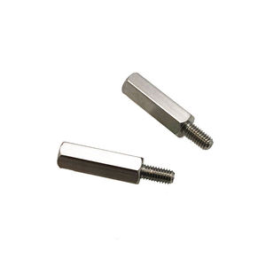 CNC Machining Metal Standoff Spacer Aluminum Hex Threaded Male Female <b>Screw</b> Milling Process - Product Image 1