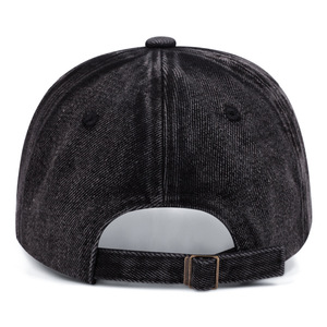 Gorra de béisbol con bordado de marca de interrogación de mezclilla lavada unisex de moda - Product Image 6