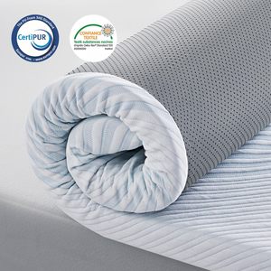 Beds Mattress <strong>Topper</strong> Gel <strong>Memory</strong> <strong>Foam</strong> Mattress <strong>Topper</strong> Pad 7CM Dual Layer <strong>Topper</strong> With Breathable Cover - Product Image 6