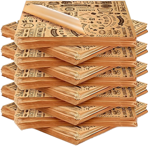 Environmentally Friendly Recyclable Low-priced Customizable Printable logo Oil Resistant Coating Wood Pulp Packaging Paper - Product Image 1