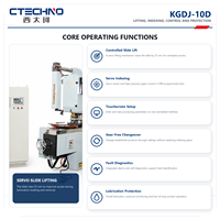 Máquina Perforadora de Ranuras para Laminación con Motor de Elevación Deslizante de Alta Velocidad CTECHNO KGDJ-10D, con Garganta de 260 mm y Indexación Servo