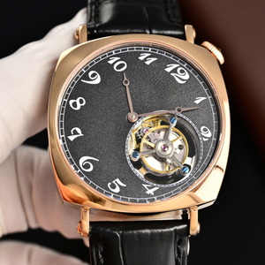 Top Selling Men's Luxury Dress <b>Watch</b> High Quality Retro Cushion Case Tourbillon Wristwatch - Product Image 1